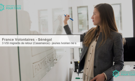 France Volontaires (Sénégal) : 3 missions de VSI sur l&rsquo;appui aux migrants de retour (Casamance, septembre 2026)