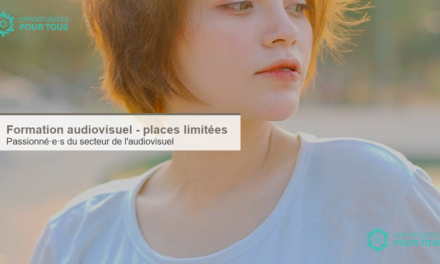 Formation audiovisuel : appel aux passionné·e·s du secteur – places limitées