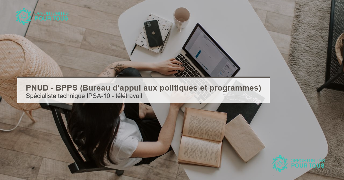 PNUD – BPPS : Spécialiste technique IPSA-10 (télétravail)