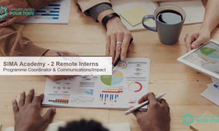SIMA Academy – recrutement de deux stagiaires à distance (Programme Coordinator Intern ; Communications & Impact Intern)