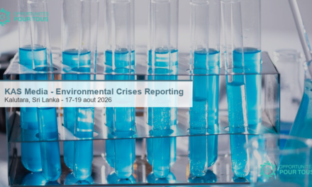 KAS Media Programme – Environmental Crises Reporting Training (Kalutara, Sri Lanka, 17-19 août 2026)