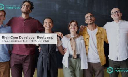 RightCom Academy – RightCom Developer Bootcamp à Bénin Excellence (FSS), du 26 au 28 juin 2026