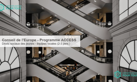 Conseil de l&rsquo;Europe – Programme ACCESS : appel à participants (droits sociaux des jeunes, action locale, équipes de 2-3 personnes)