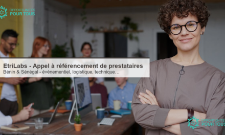 EtriLabs – appel à référencement de prestataires qualifiés (Bénin et Sénégal)