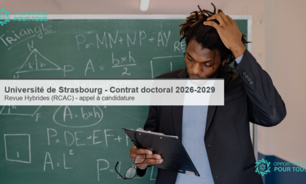 Université de Strasbourg – appel à candidature pour un contrat doctoral 2026-2029 (Revue Hybrides / RCAC)