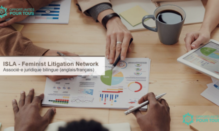 ISLA – recrutement d&rsquo;un·e Associé·e juridique bilingue (anglais/français) pour le Feminist Litigation Network
