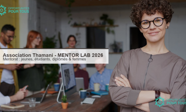 Association Culturelle Thamani – MENTOR LAB 2026 : programme de mentorat (jeunes, étudiants, diplômés et femmes)