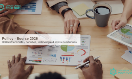 Pollicy – Bourse 2026 (collectif féministe) : données, technologie et droits numériques (bourse rémunérée de 6 mois)