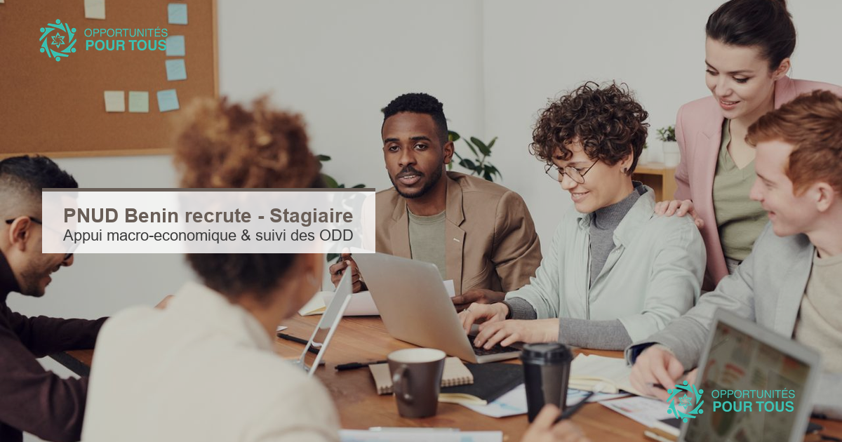 PNUD Bénin – recrute un(e) stagiaire en appui-conseil macro-économique et suivi des ODD