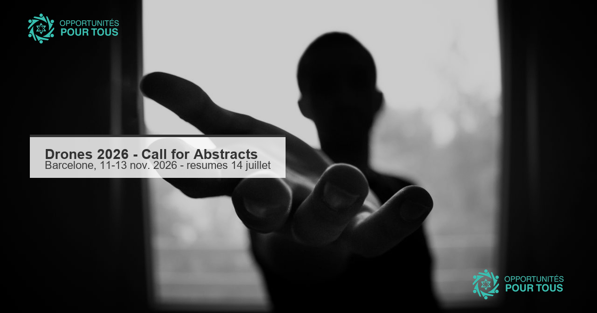 Drones 2026 – Mapping the Knowledge : Call for Abstracts (Barcelone, 11-13 novembre 2026)