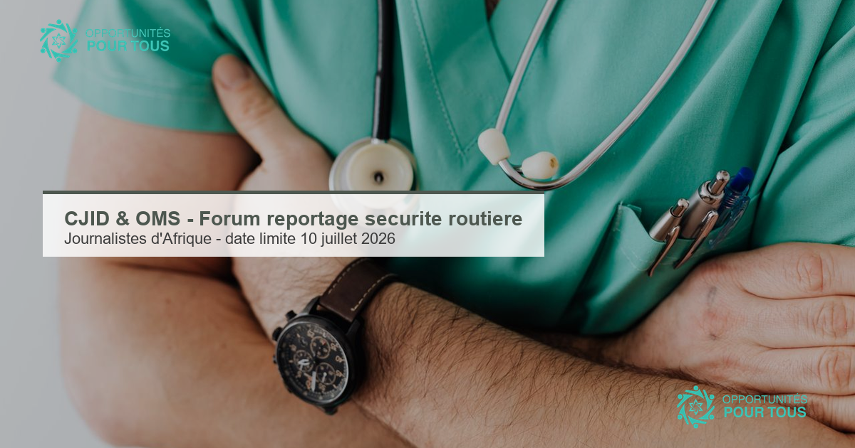 CJID (avec l&rsquo;OMS) – forum de trois jours sur le reportage en matière de sécurité routière