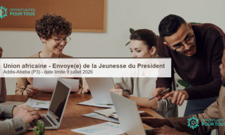 Union africaine (Commission) – recrute le/la 3e Envoyé(e) de la Jeunesse (AUCYE, P3, Addis-Abeba)