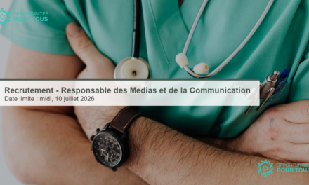 Recrutement – un nouveau Responsable des Médias et de la Communication