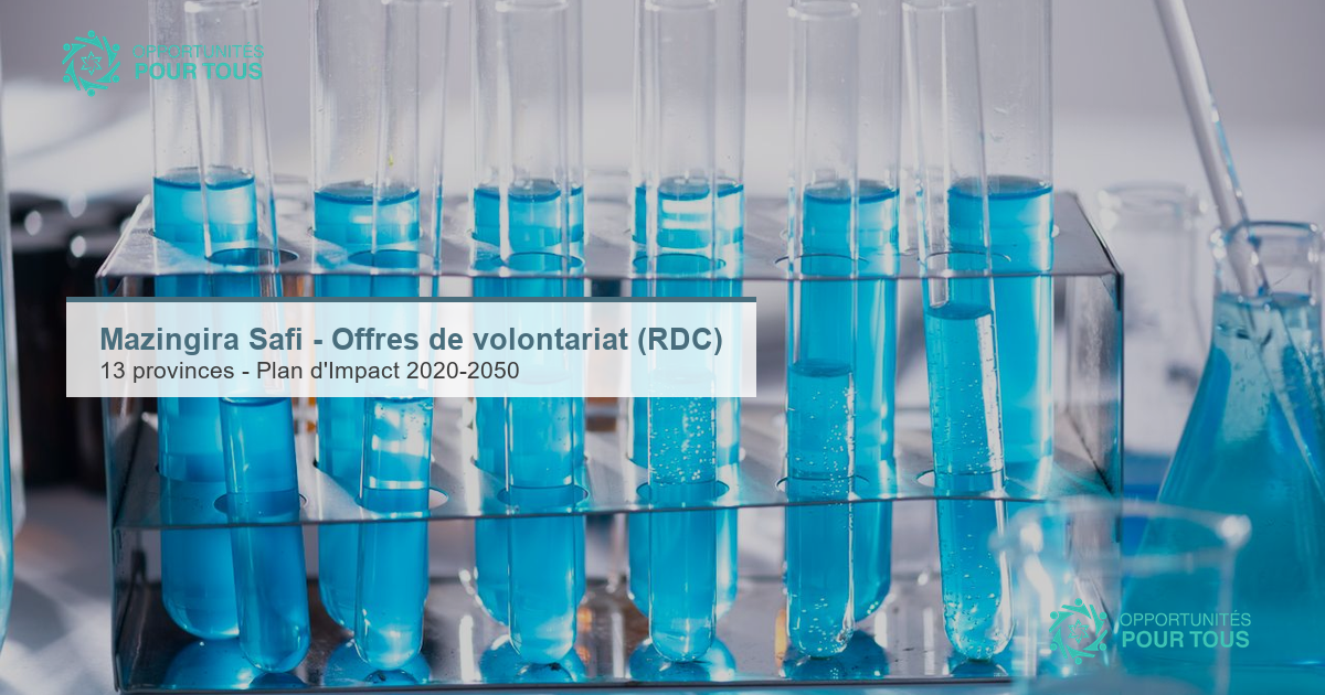 Mazingira Safi (#ZwaMusala) – offre de volontariat, recrutement de volontaires à travers la RDC