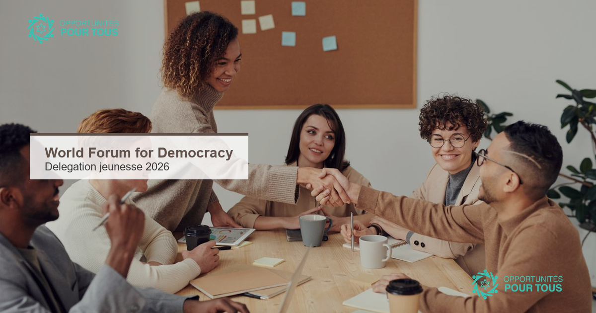 Forum mondial de la démocratie : rejoignez la délégation jeunesse