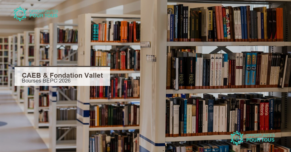 Bourses Vallet 2026 : le CAEB appelle les admis au BEPC