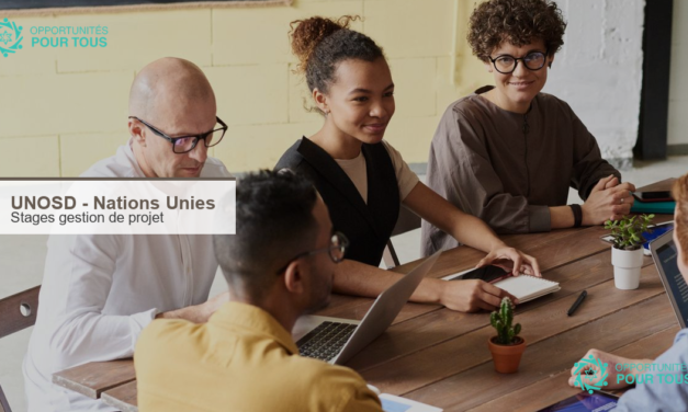UNOSD recrute des stagiaires en gestion de projet en Corée du Sud