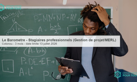 Le Baromètre – recrute des stagiaires professionnels (Gestion de Projet | MERL)
