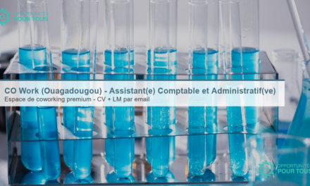 CO Work (Ouagadougou) – recrute un(e) Assistant(e) Comptable et Administratif(ve)
