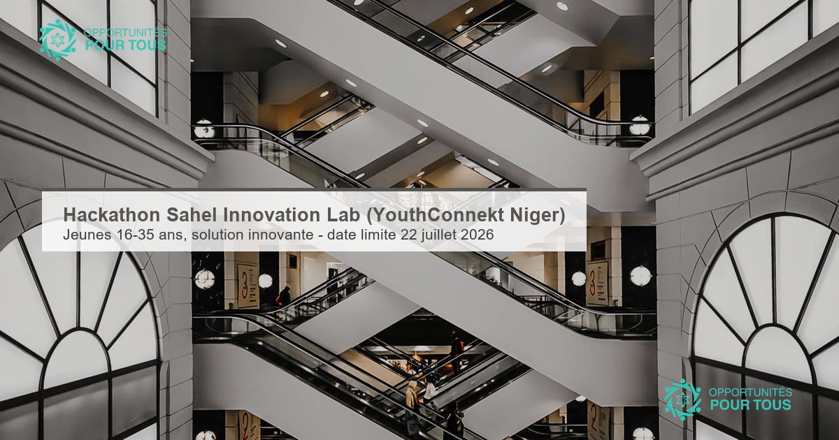 Hackathon Sahel Innovation Lab (YouthConnekt Niger) – appel à candidatures