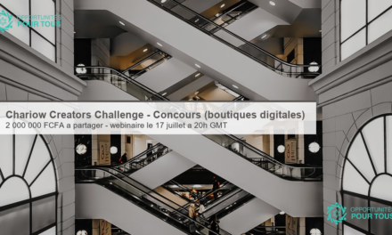 Chariow Creators Challenge – concours de création de boutiques digitales (2 000 000 FCFA)