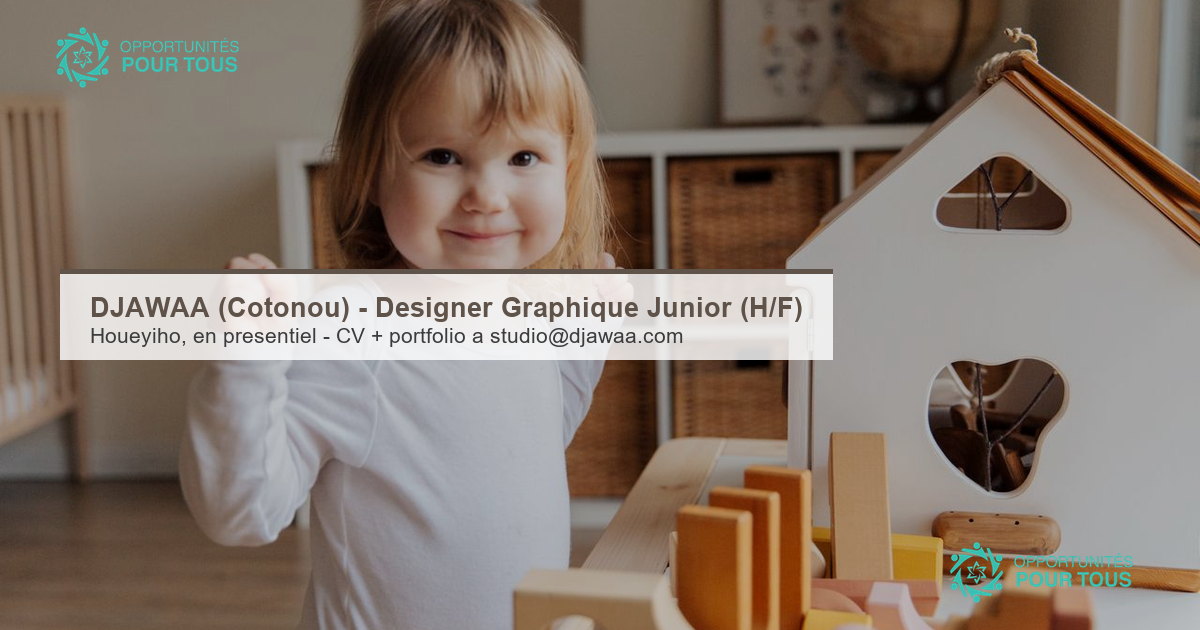 DJAWAA (Cotonou) recrute un·e Designer Graphique Junior (H/F)