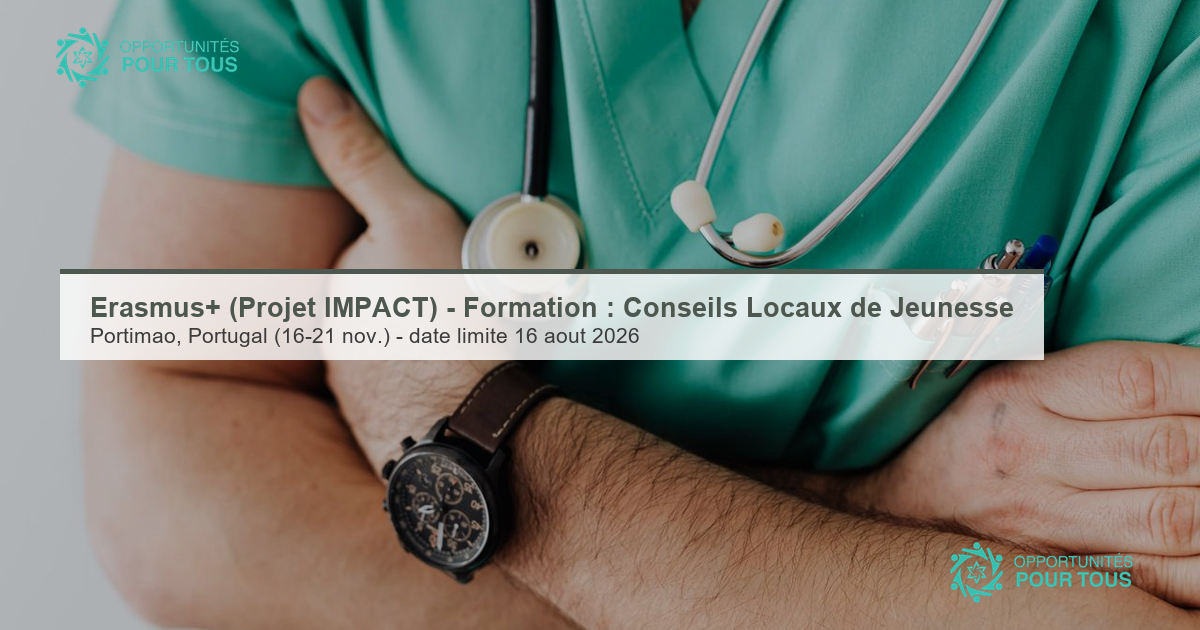 Erasmus+ (Projet IMPACT) – Formation internationale : Développement de la qualité des Conseils Locaux de Jeunesse (Portugal)