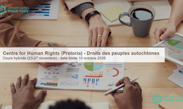 Centre for Human Rights (Pretoria) – Cours avancé sur les droits des peuples autochtones en Afrique