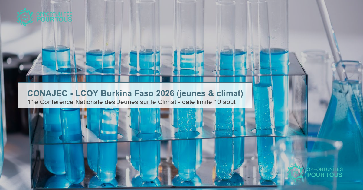 CONAJEC – LCOY Burkina Faso 2026 : Conférence Nationale des Jeunes sur le Climat