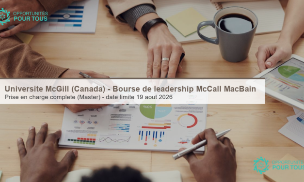 Université McGill (Canada) – Bourse de leadership McCall MacBain
