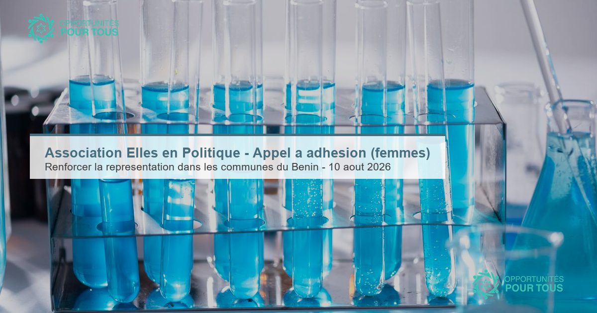 Association Elles en Politique – Appel à adhésion de nouvelles membres (Bénin)