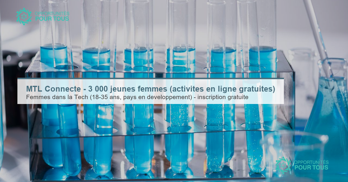 MTL Connecte – Participation gratuite pour 3 000 jeunes femmes (activités en ligne, numérique)