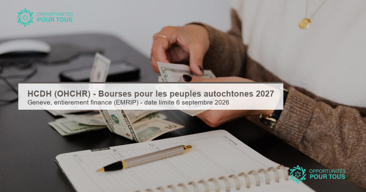 HCDH (OHCHR) – Programme de bourses pour les peuples autochtones 2027 (Genève)