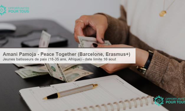 Amani Pamoja – Peace Together : formation des jeunes bâtisseurs de paix (Barcelone)