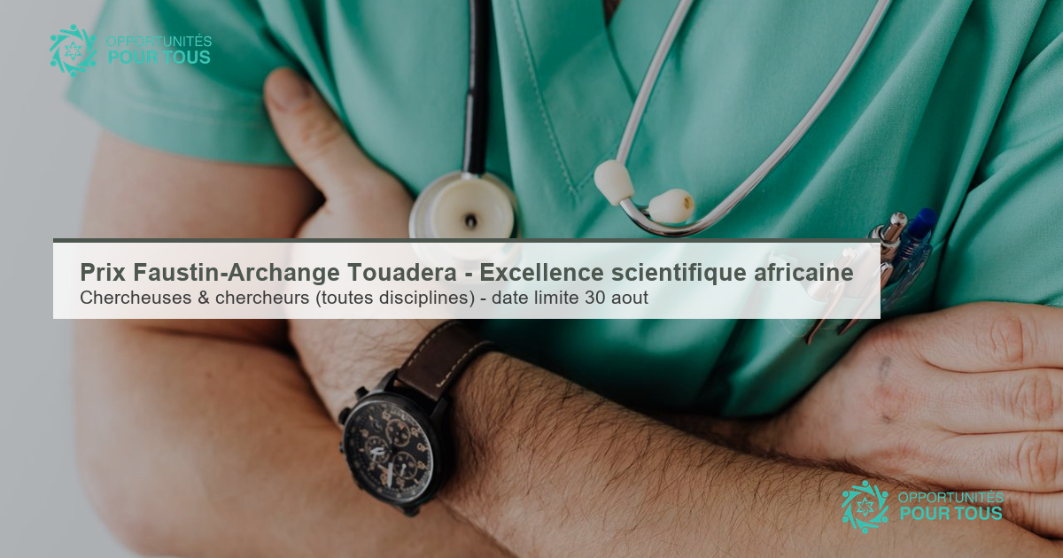 Prix Faustin-Archange TOUADÉRA – Excellence Scientifique Africaine