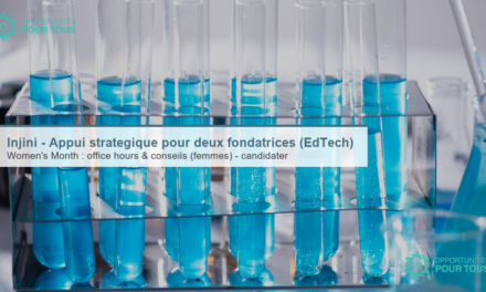 Injini – Appui stratégique pour deux fondatrices dans l&rsquo;EdTech (Women&rsquo;s Month)