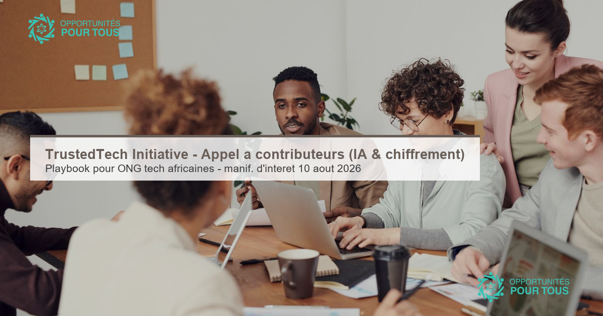 TrustedTech Initiative – Appel à contributeurs (Playbook IA & Chiffrement)