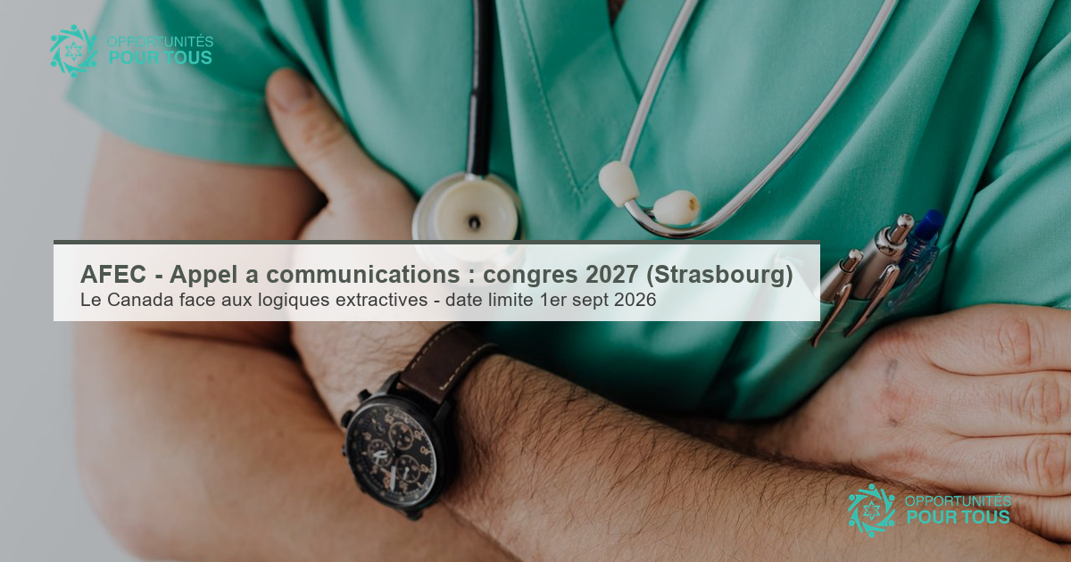 AFEC – Appel à communications : congrès annuel 2027 (Strasbourg)