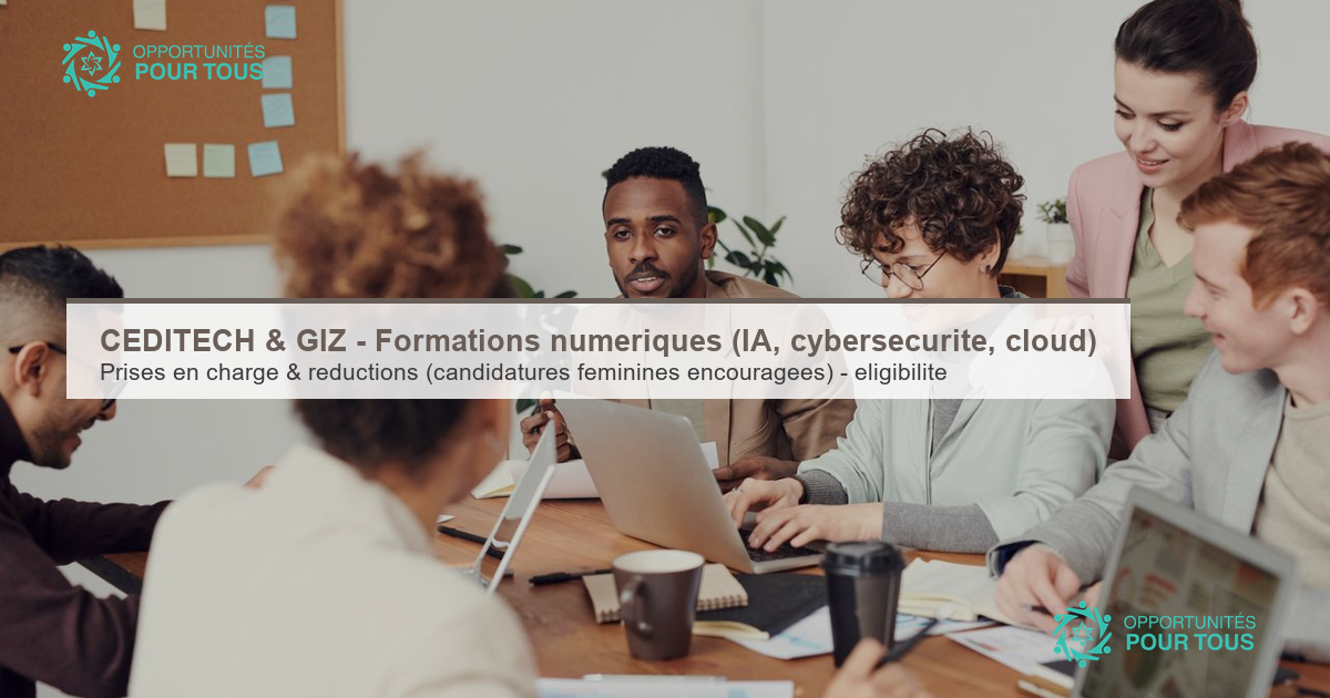 CEDITECH & GIZ – Formations numériques (IA, cybersécurité, cloud, data)