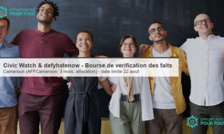 Civic Watch & defyhatenow – Bourse de vérification des faits (AFFCameroon, Cameroun)