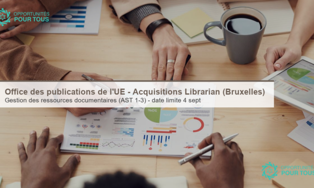 Office des publications de l&rsquo;UE – Acquisitions Librarian (Bruxelles)