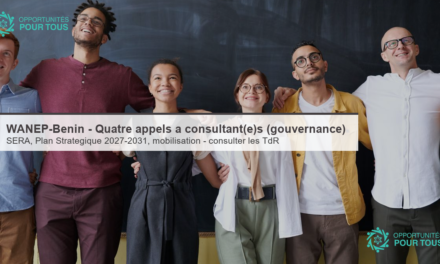 WANEP-Bénin – Quatre appels à consultant(e)s (gouvernance et gestion institutionnelle)