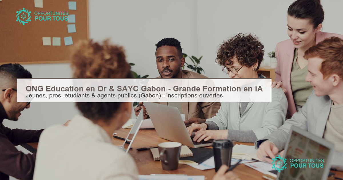 ONG Éducation en Or & SAYC Gabon – Grande Formation en Intelligence Artificielle