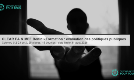 CLEAR FA & MEF Bénin – Formation : évaluation des politiques publiques (Cotonou)