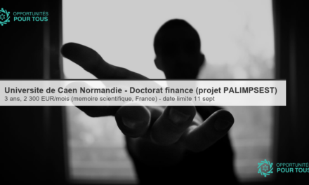 Université de Caen Normandie – Doctorat entièrement financé (projet PALIMPSEST, France)