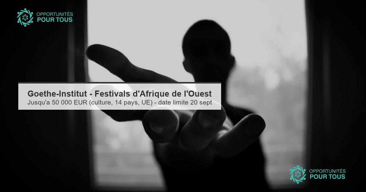 Goethe-Institut – Appel aux festivals d&rsquo;Afrique de l&rsquo;Ouest (Partenariats Afrique-Europe pour la culture)