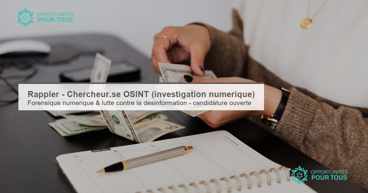 Rappler – Chercheur·se OSINT (renseignement de sources ouvertes)