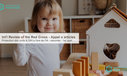 International Review of the Red Cross – Appel à articles : protection des civils et DIH à l&rsquo;ère de l&rsquo;IA