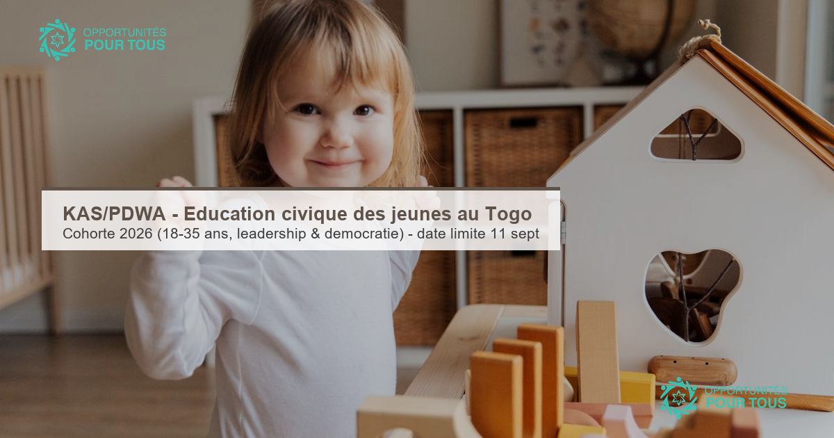 KAS/PDWA – Programme « Éducation civique des jeunes au Togo », édition 2026