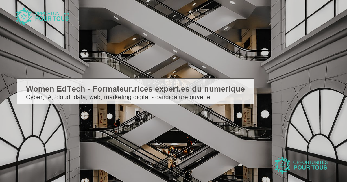 Women EdTech – Appel à candidatures pour des formateur·rices expert·es du numérique